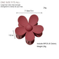 Flower Hair Clips 8PCS Hair Claw Clips Nonslip Large Claw Clips Strong Hold Durable for Women Thick Hair, Big Hair Clips For Women Thin Hair Cute Claw Clips 8 Colors