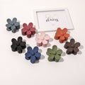 Flower Hair Clips 8PCS Hair Claw Clips Nonslip Large Claw Clips Strong Hold Durable for Women Thick Hair, Big Hair Clips For Women Thin Hair Cute Claw Clips 8 Colors