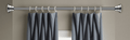 Shower Curtain Rod Extendable Stainless Steel Hanging Rod for Bathroom Wardrobe Kitchen Pole, Nail-free Non-slip 38-68 inch (95-175 cm)