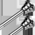 Shower Curtain Rod Extendable Stainless Steel Hanging Rod for Bathroom Wardrobe Kitchen Pole, Nail-free Non-slip 38-68 inch (95-175 cm)
